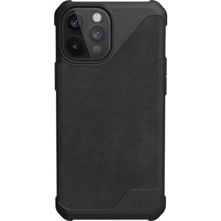 UAG Metropolis LT Backcover iPhone 12 Pro Max hoesje - Leather Black
