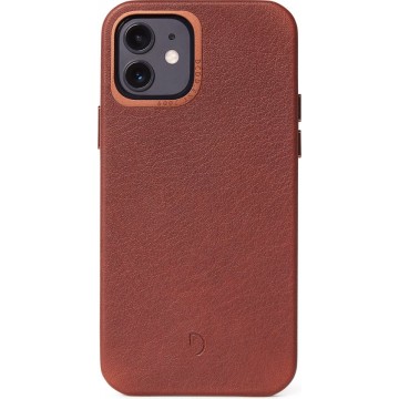 Decoded Leather Back Cover Apple iPhone 12 / 12 Pro Brown