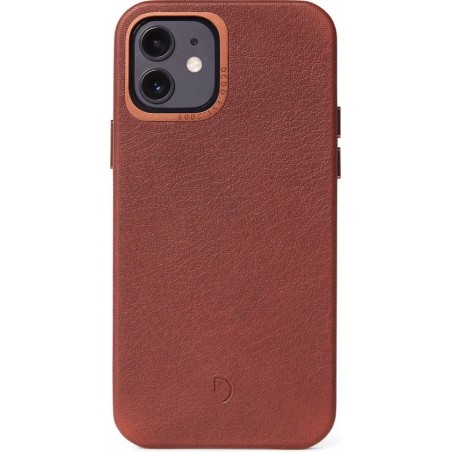 Decoded Leather Back Cover Apple iPhone 12 / 12 Pro Brown