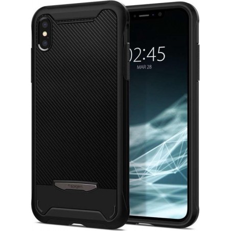 Hoesje Apple iPhone XS Max - Spigen Hybrid NX Case - Zwart