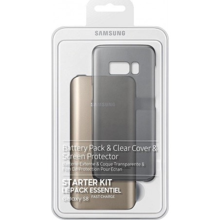 Samsung batterij kit (cover+SP+5.2 powerbank+kabel) - zwart - voor Samsung S8