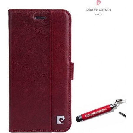 Rood Boek / Pasjes hoesje Samsung Galaxy S6 Edge SM-G925 met originele hoesjesweb stylus