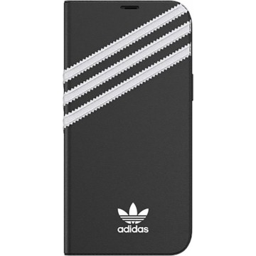 Adidas - iPhone 12 Pro Max Hoesje - 3-Stripes Book Case Zwart
