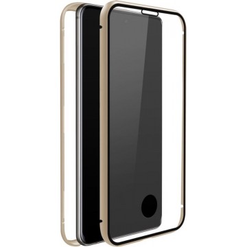 White Diamonds Cover 360° Glass voor Samsung Galaxy A71, goud