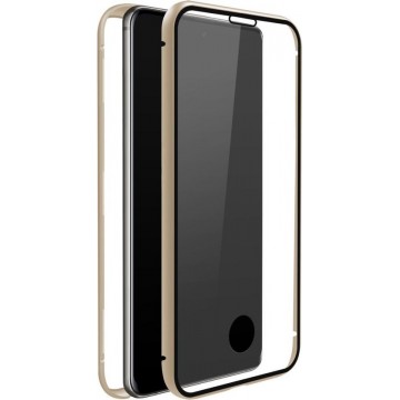 White Diamonds Cover 360° Glass voor Samsung Galaxy A51, goud