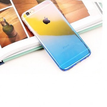 Apple Iphone 7 / 8 / SE2020 Cover hoesje glanzend (transparant,blauw)