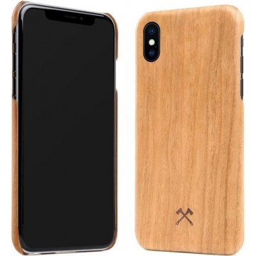 iPhone Xs/X hoesje - Woodcessories - Kersenhout - Hout