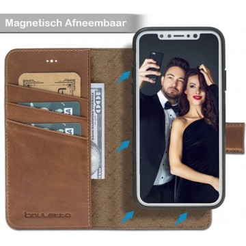 Bouletta Afneembare 2-in-1 Magnetic BookCase iPhone XS - Burned Cognac