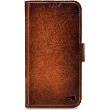 Senza Desire Leather Wallet Apple iPhone Xs Max Burned Cognac