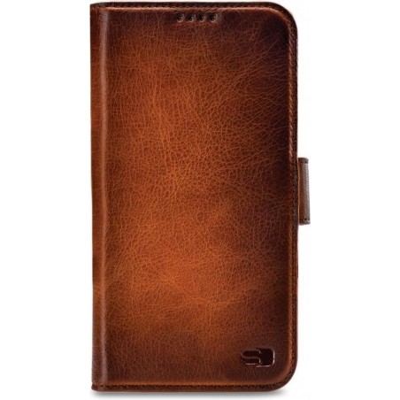 Senza Desire Leather Wallet Apple iPhone Xs Max Burned Cognac
