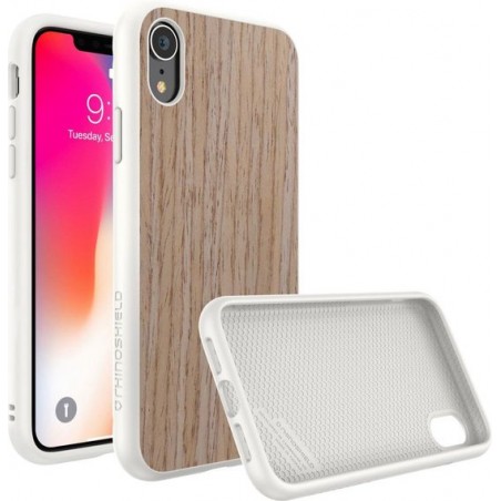 RhinoShield SolidSuit Light Walnut iPhone XR Hoesje