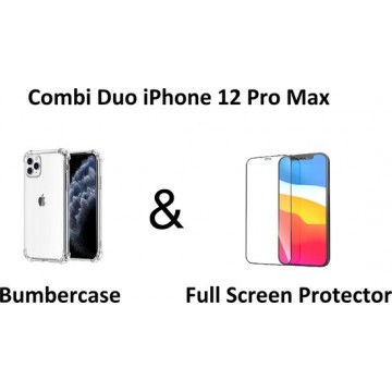 iPhone 12 Pro Max Combi Duo Bumbercase & Full Screen Protector voor optimale bescherming
