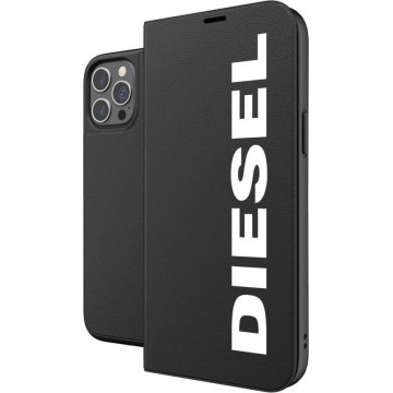Diesel Booklet Case Core FW20/SS21 for iPhone 12 Pro Max black/white