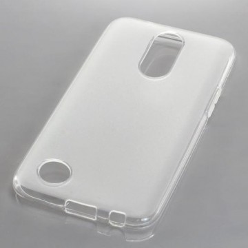TPU Case voor LG K10 (2017) - Transparant Wit - Niet geschikt voor de eerste editie en 2016 of hoger dan 2017