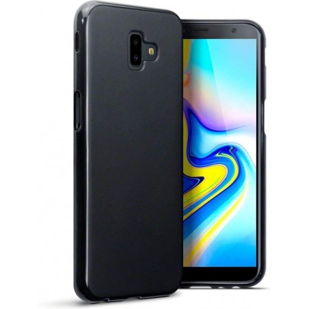 Samsung Galaxy J6 Plus Hoesje - Siliconen Backcover - Zwart