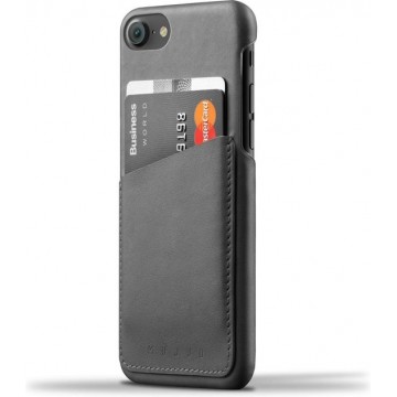 Mujjo Leather Wallet Case for iPhone 7 Gray