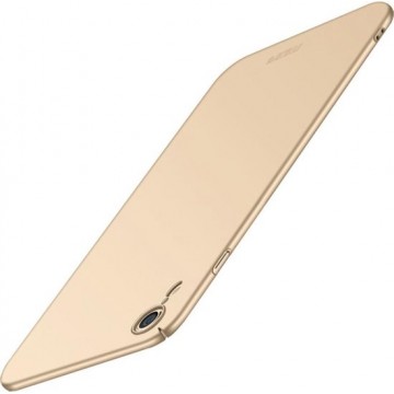 Let op type!! MOFI Frosted PC Ultra-thin Full Coverage Protective Case for iPhone XR (Gold)