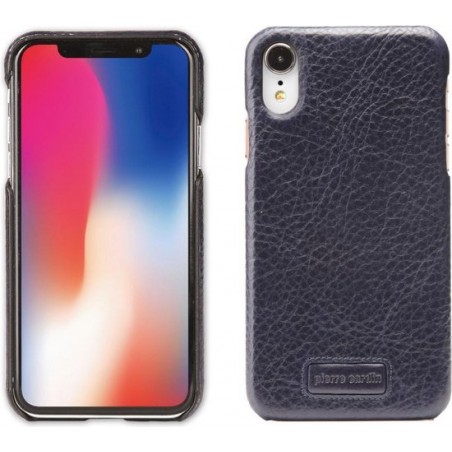 Lederen cover voor iPhone XR 6.1 inch- Donkerblauw - Pierre Cardin