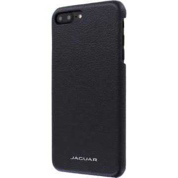 iPhone 8 Plus/7 Plus Backcase hoesje - Jaguar - Effen Zwart - Leer