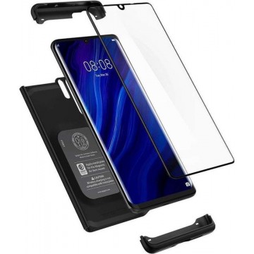 Spigen - Thin Fit 360 Huawei P30 Pro Case met Tempered Glass - Zwart