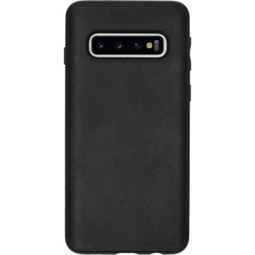 RhinoShield SolidSuit Backcover Samsung Galaxy S10 hoesje - Leather Black
