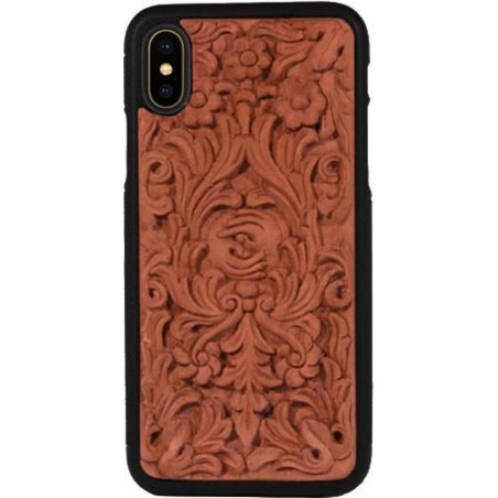 Trendy houten hoesje handgemaakt iPhone X & Xs