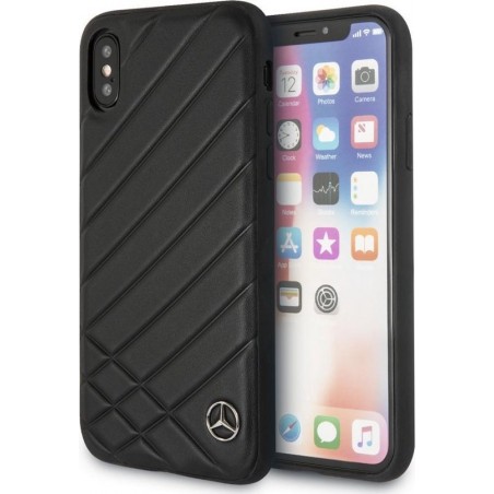 Mercedes-Benz Zwart Pattern II Hard Case iPhone X / Xs