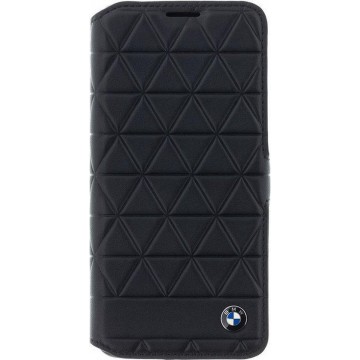 BMW Hexagon Leather Book Case voor Samsung Galaxy S9 - Zwart