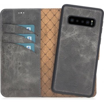 Bouletta Afneembare 2in1 BookCase Samsung Galaxy S10 Plus Marble Grey