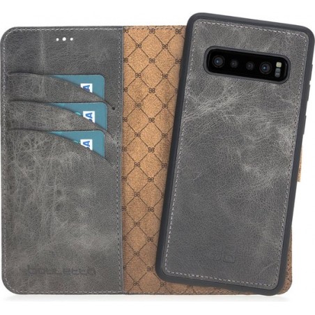 Bouletta Afneembare 2in1 BookCase Samsung Galaxy S10 Plus Marble Grey