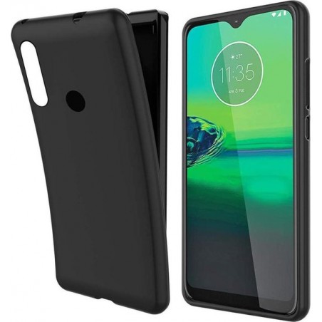 Soft TPU hoesje zwart Silicone Case Motorola Moto G8 Power Lite