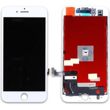 Voor Apple iPhone 7 Wit| Display / LCD met touchscreen Zwart Voor iPhone 7 - Met reparatie set inclusief y-schroevendraaier