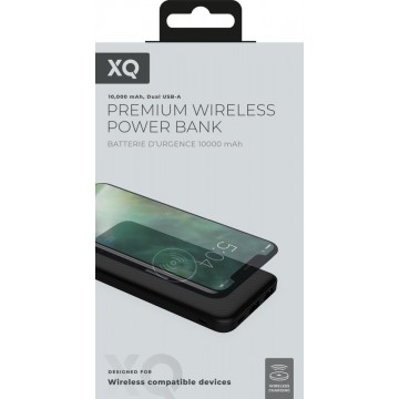 XQISIT Premium Wireless Charge Power bank 10.000 mAh Zwart
