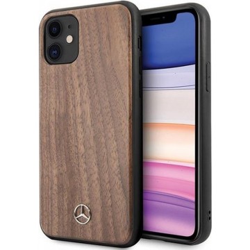 Mercedes-Benz Wood Line Hard Case - Apple iPhone 11 (6.1'') - Lichtbruin