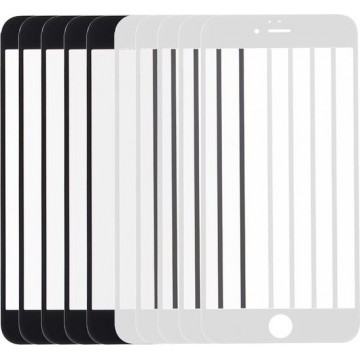 Let op type!! 5 PCS Black + 5 PCS White for iPhone 6s & 6 Front Screen Outer Glass Lens