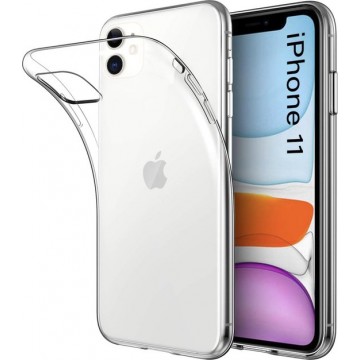 Luxe Back cover voor Apple iPhone 11 - Transparant - Soft TPU hoesje