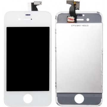 Let op type!! 3 in 1 voor iPhone 4S (originele LCD + Frame + touchpad) Digitizer Assembly(White)