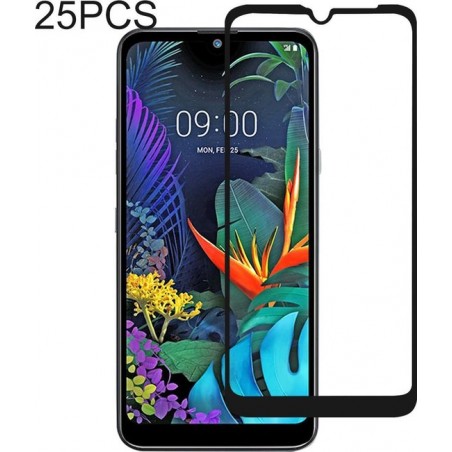 25 STUKS 9H Volledig scherm Volledig gehard glasfilm voor LG X6 (2019) / Q60 / K50