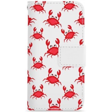 FOONCASE iPhone 6 Plus hoesje - Bookcase - Flipcase - Hoesje met pasjes - Crabs / Krabbetjes / Krabben