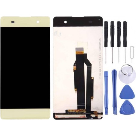 Lcd-scherm en Digitizer Full Assembly voor Sony Xperia XA (Lime Gold)