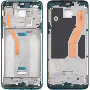 Let op type!! Front behuizing LCD-frame bezel plaat voor Xiaomi Redmi Note 8 Pro (groen)
