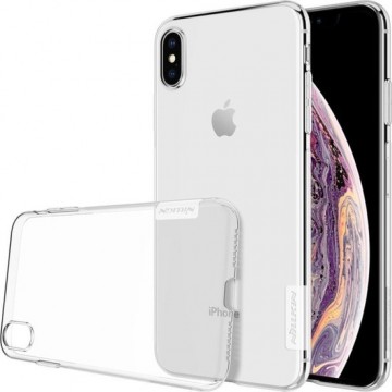 Let op type!! NILLKIN Nature TPU Transparent Soft Case for  iPhone XS Max  6.5 inch(White)