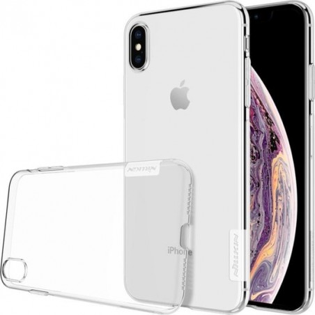 Let op type!! NILLKIN Nature TPU Transparent Soft Case for  iPhone XS Max  6.5 inch(White)
