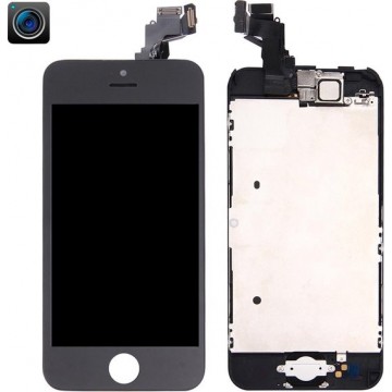 Let op type!! Digitizer Assembly (Front Camera + LCD + Frame + Touch Panel) for iPhone 5C(Black)