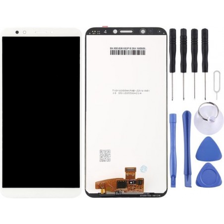 Lcd-scherm en Digitizer Full Assembly voor Huawei Honor Play 7C / Honor 7C / Enjoy 8 (White)