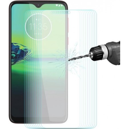 Let op type!! Voor Motorola Moto G8 Play 10 PCS ENKAY Hat-Prins 0.26 mm 9H 2.5 D gebogen rand gehard glas film