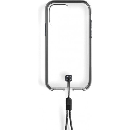 Lander Glacier case voor iPhone 12 Pro Max - met polskoord - Clear / Black