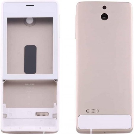 Let op type!! Full Housing Cover (Front Cover + Battery Back Cover) for Nokia 515(Silver)