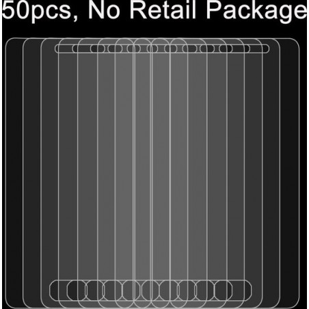 Let op type!! 50 stuks voor Galaxy A8 0 26 mm 9H oppervlakte hardheid 2.5D explosieveilige gehard glas Film  geen retailpakket