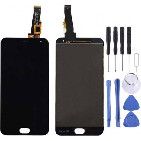 Let op type!! LCD Screen and Digitizer Full Assembly for Meizu M2 / Meilan 2(Black)